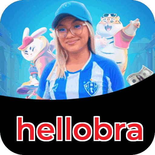 Passo a passo visual mostrando processo de download e instalação do aplicativo hellobra